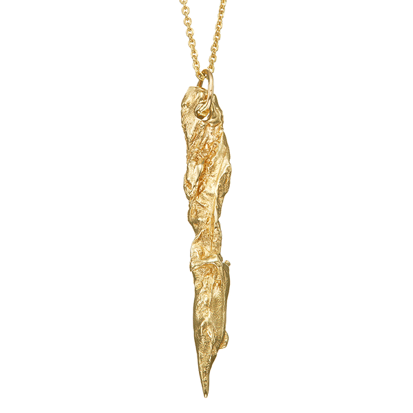 V Shard Gold Pendant Necklace