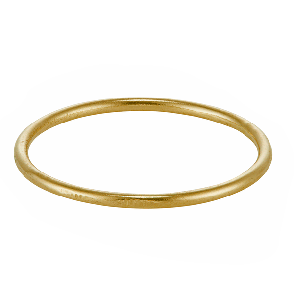 LXII 1mm Gold Eroded Wedding Band