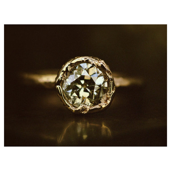 X 1.2ct Old Cut Diamond Engagement Ring
