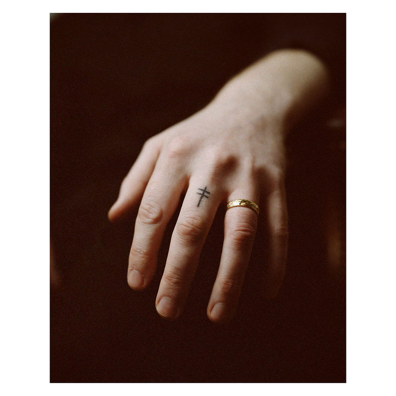 LXV 4mm Gold Molten Wedding Band