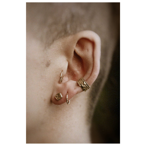 X 0.6ct Soft Pink Organic Diamond Stud Earrings