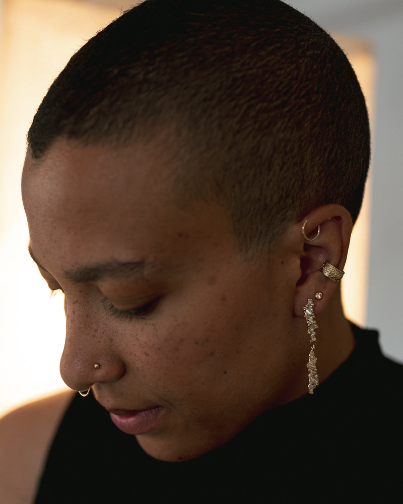 LI Gold Nugget Single Earrings - All Sizes