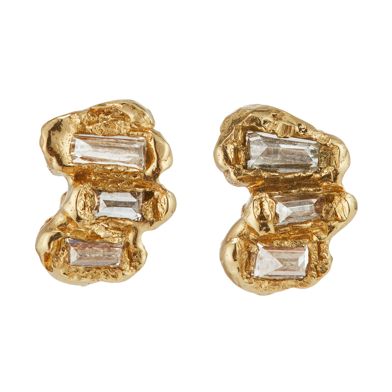 Baguette 2025 diamond earring