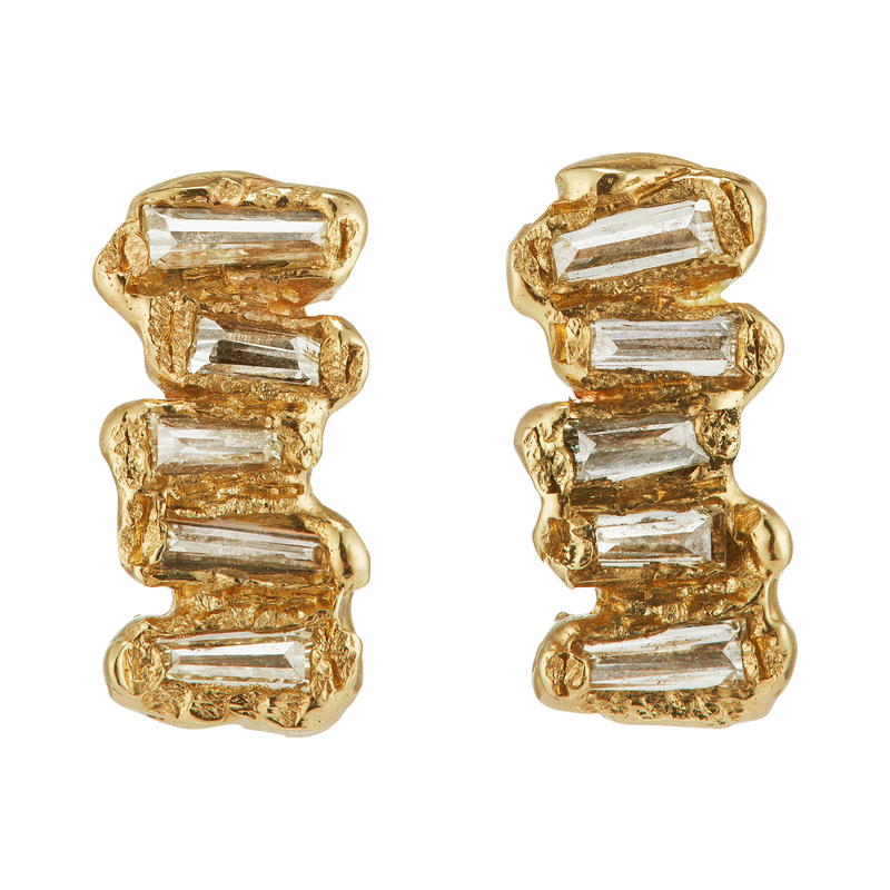 Baguette 2025 diamond studs
