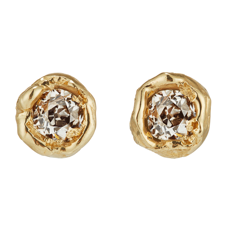 IV 1.2ct Old Cut Diamond Stud Earrings ELLIS MHAIRI CAMERON