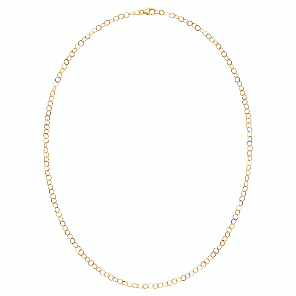 LI Small Forged Gold Link Chain Necklace