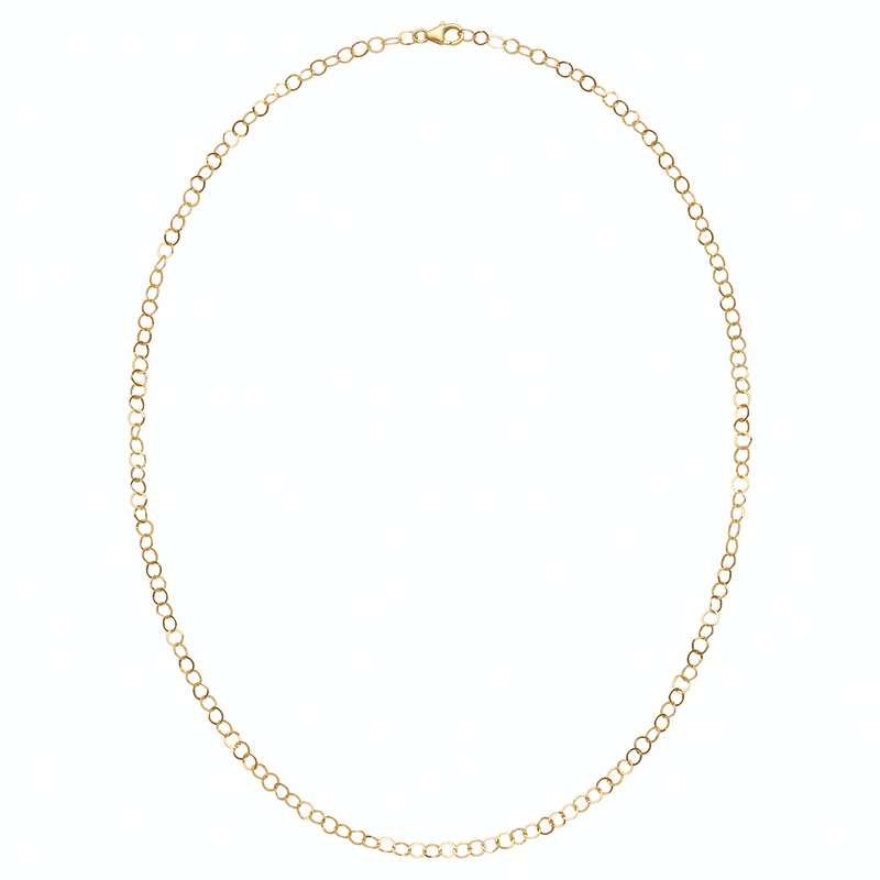 LI Small Forged Gold Link Chain Necklace