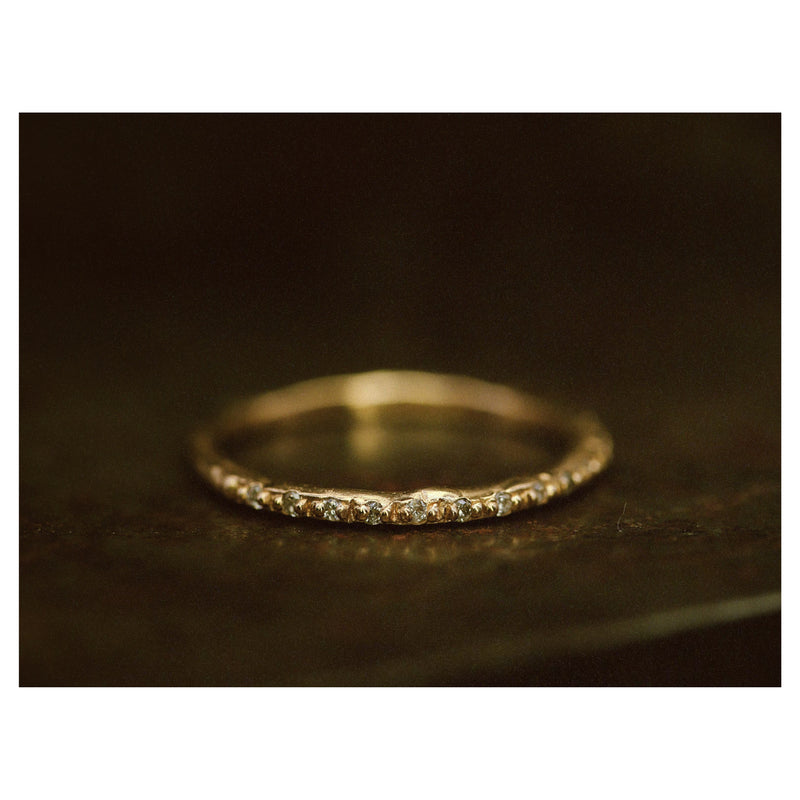LXI 1.5mm White Diamond Half Eternity Ring