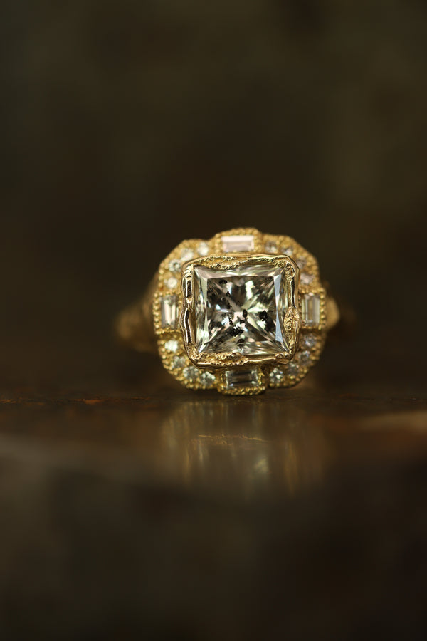 Armach Salt & Pepper Diamond Cocktail Ring