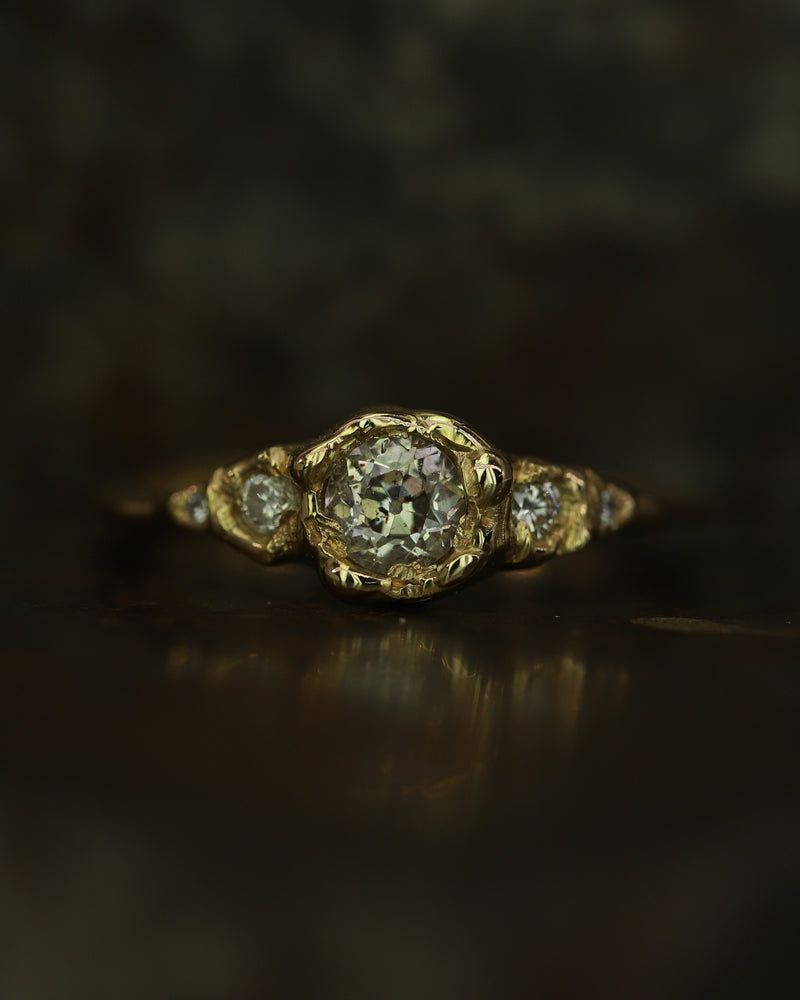 Armach 0.8ct Five Stone Diamond Organic Engagement Ring