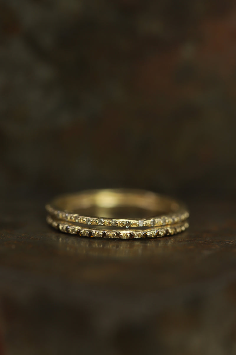 LXI 1.5mm White Diamond Half Eternity Ring