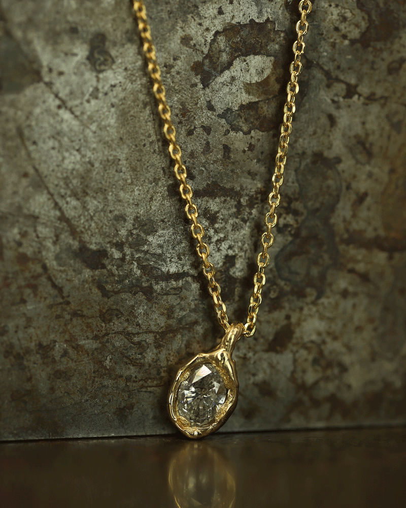 Armach 1.8ct Salt & Pepper Diamond Nugget Pendant Necklace