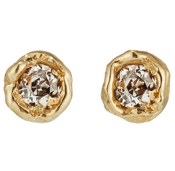 IV 1.2ct Old Cut Diamond Stud Earrings