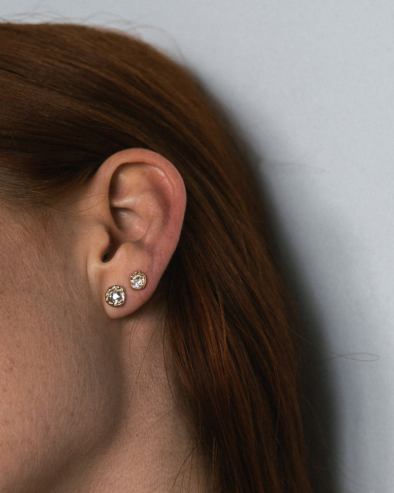 IV 1.2ct Old Cut Diamond Stud Earrings