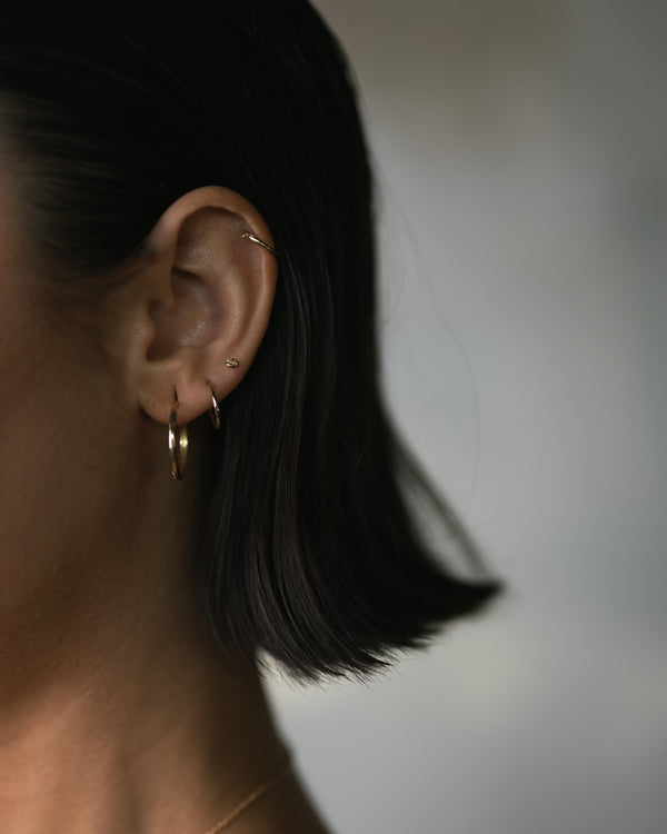 LI 20mm Textured Hoop Earrings