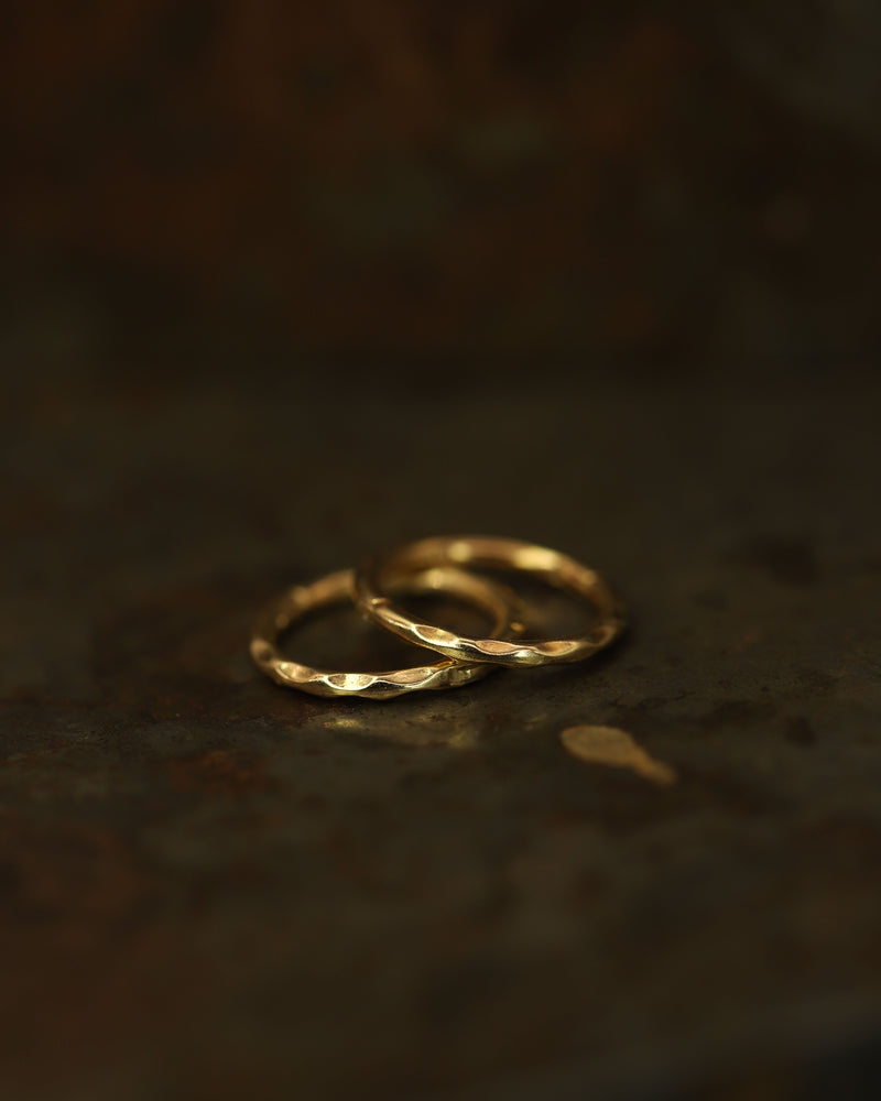 LI 8mm Hammered Clicker Hoop Earrings