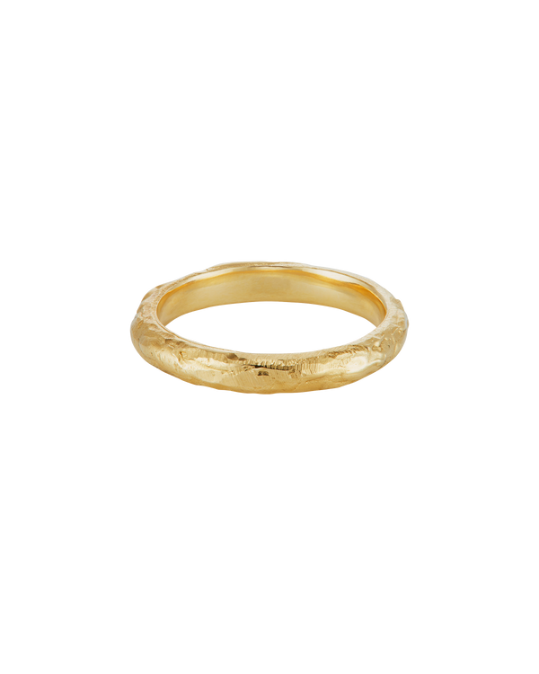 LXIV 3mm Gold D Shape Wedding Band