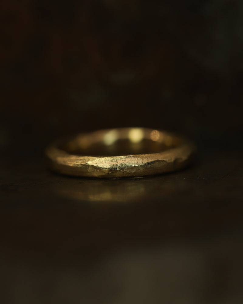 LXIV 3mm Gold D Shape Wedding Band