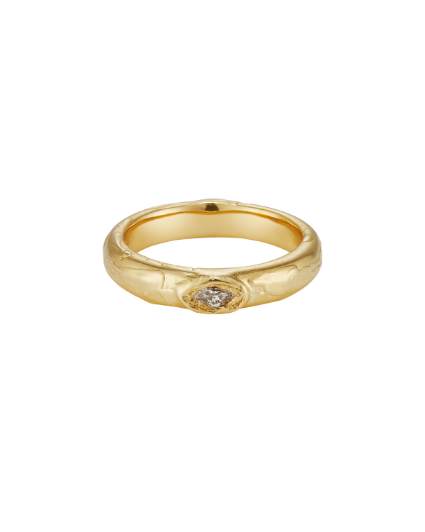 X 4mm Marquise Diamond Single Scatter Ring