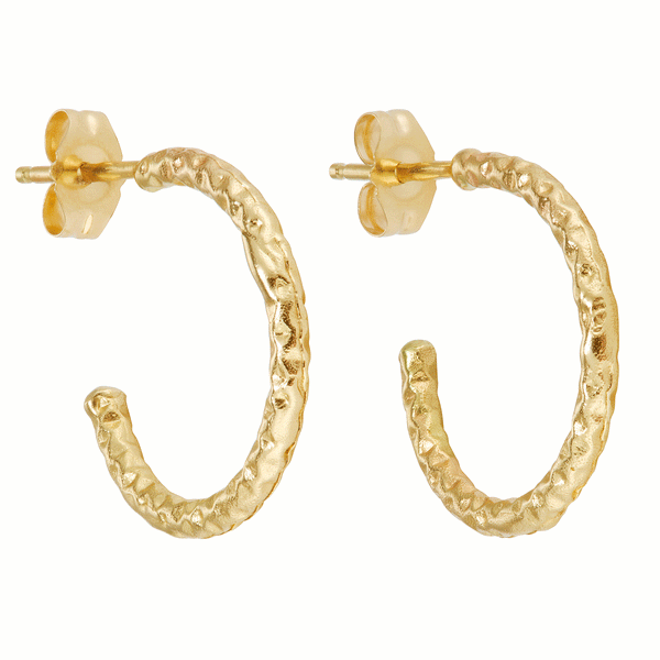 X Textured Hoop Earrings