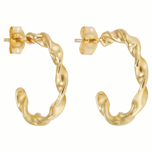 X Twist Hoop Earrings