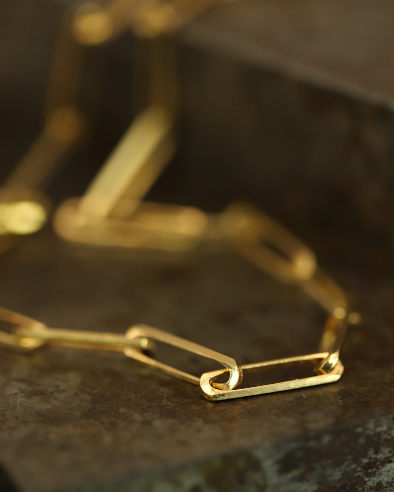 X Gold Link Chain Necklace
