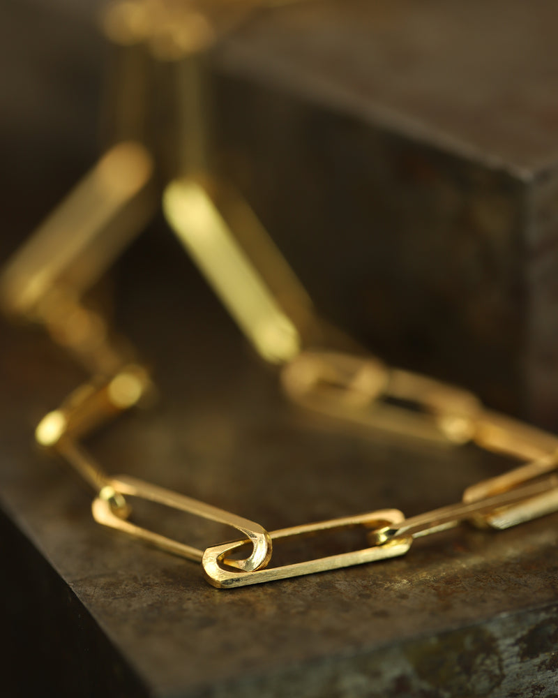 X Gold Link Chain Necklace