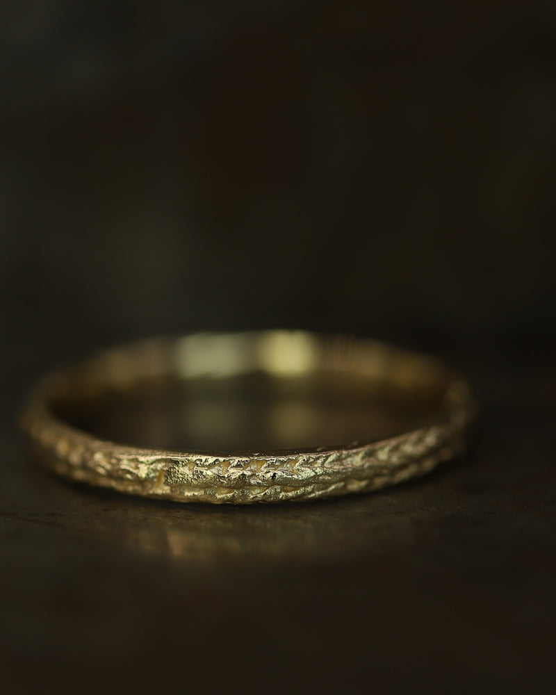 XIX 2mm Gold Plaited Wedding Band