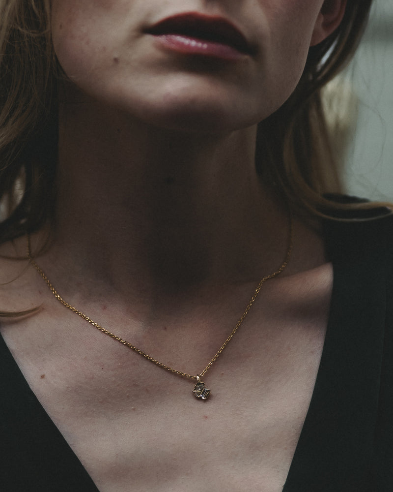 X Legacy Small Mixed Diamond Scatter Pendant Necklace I