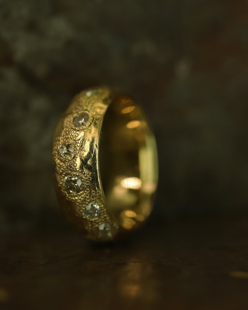X Old Cut 8mm Scatter Ring