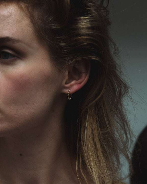X Wrapped Hoop Earrings