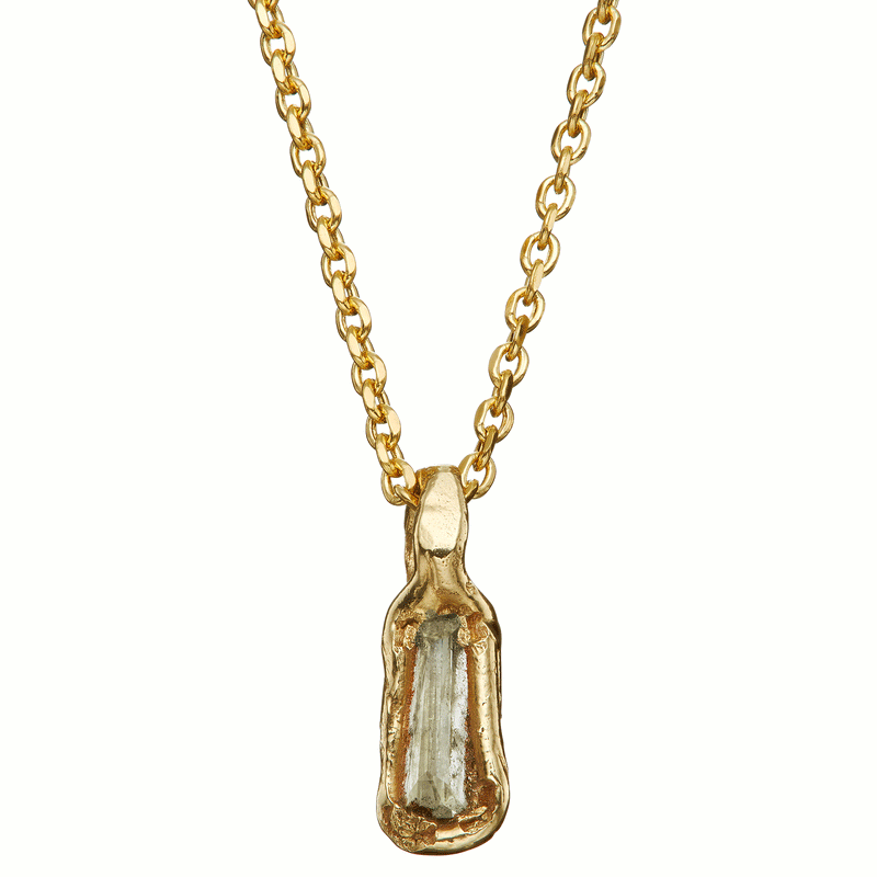 X White Baguette Diamond Pendant Necklace