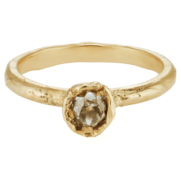 X 0.75ct Old Cut Diamond Engagement Ring