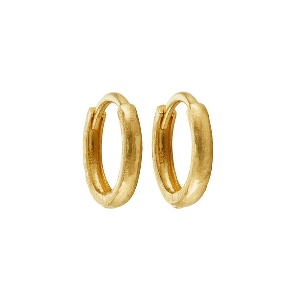 LI 10mm Textured Clicker Hoop Earrings