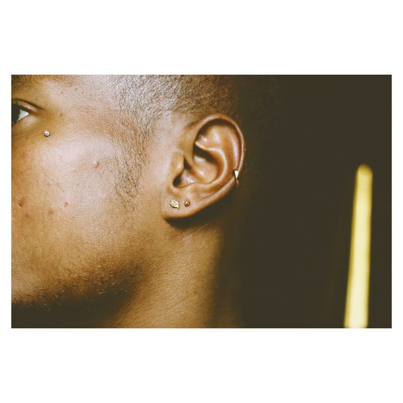 LI Textured 10mm Single Clicker Hoop Earring