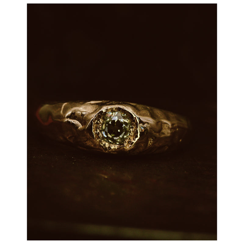 X 0.7ct Old Cut Diamond Engagement Ring