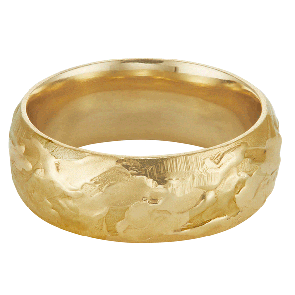LXV 8mm Gold Wedding Band