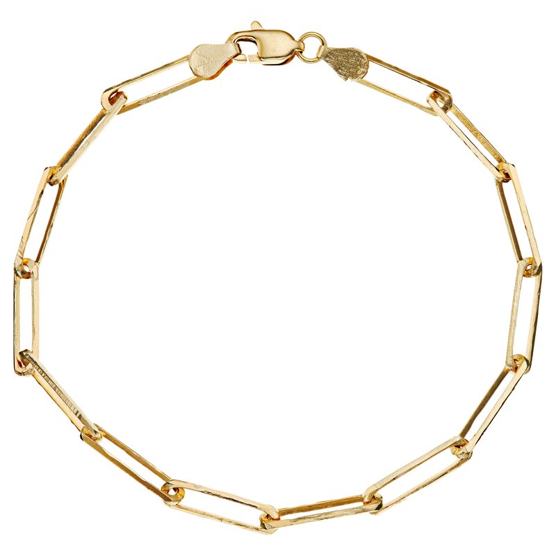 X Gold Link Chain Bracelet