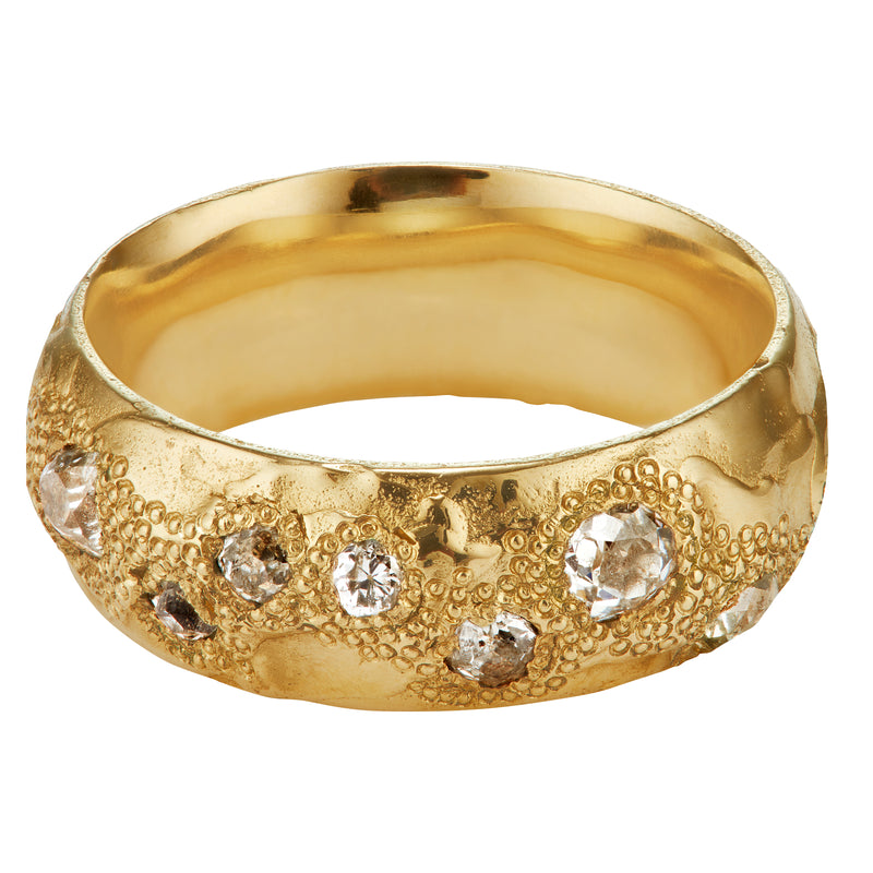 X Old Cut 8mm Scatter Ring
