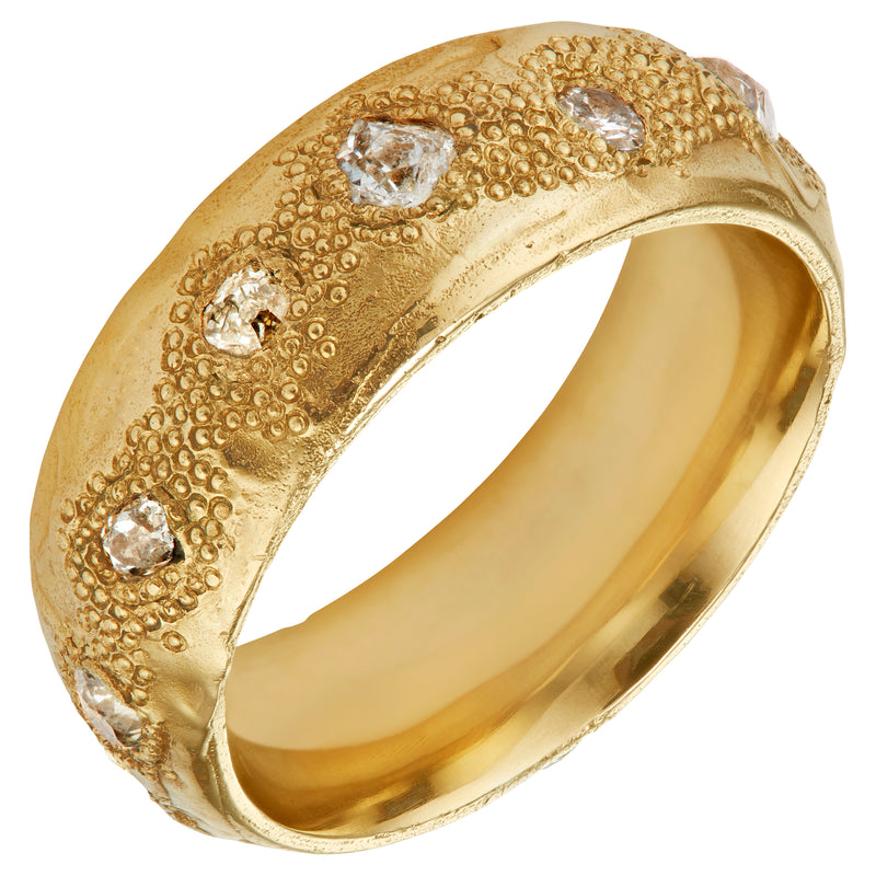 X Old Cut 8mm Scatter Ring