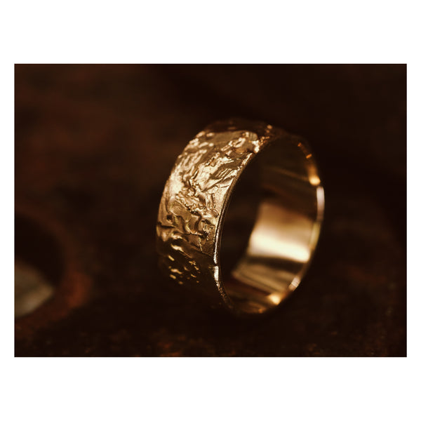 LXIII 8mm Flat Gold Wedding Band