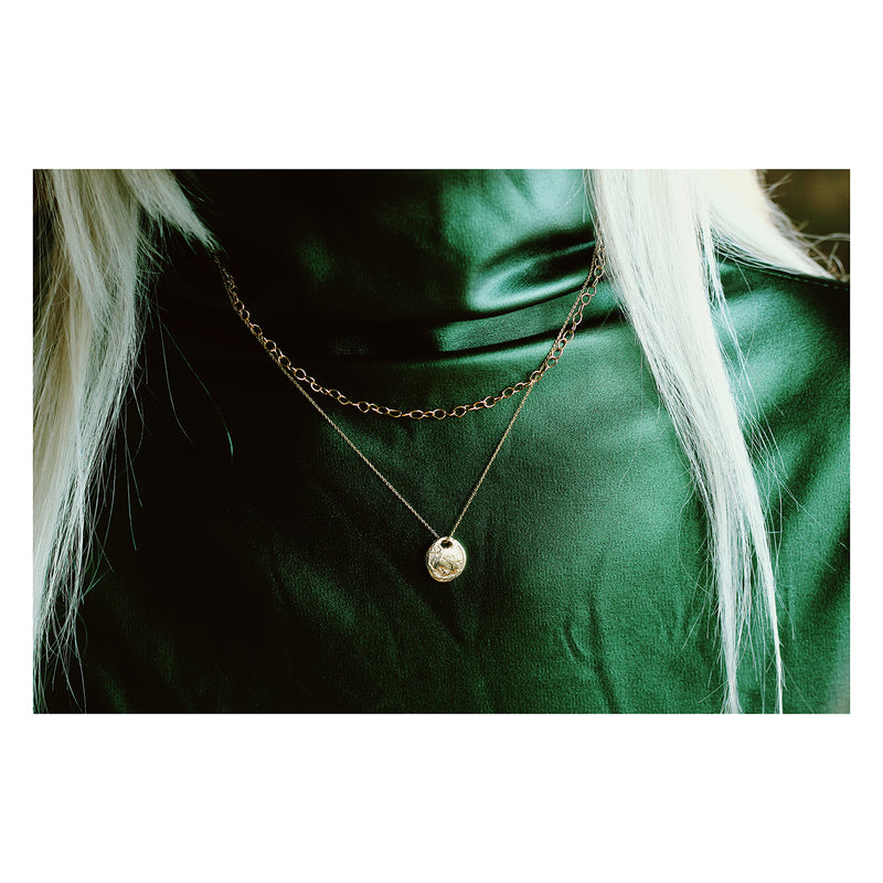 III Gold Pendant Necklace
