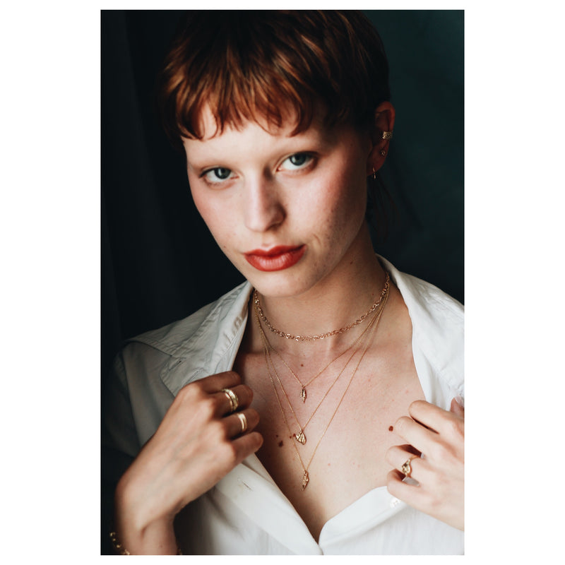 IV Shard Gold Pendant Necklace