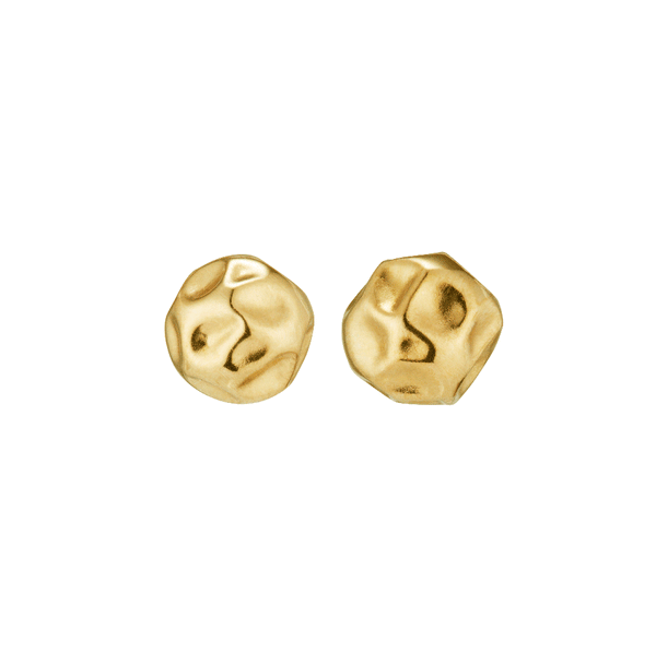 LI Gold Crush Stud Earrings - All Sizes