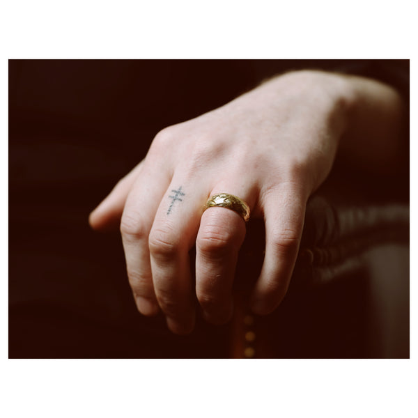 LXV 8mm Gold Wedding Band