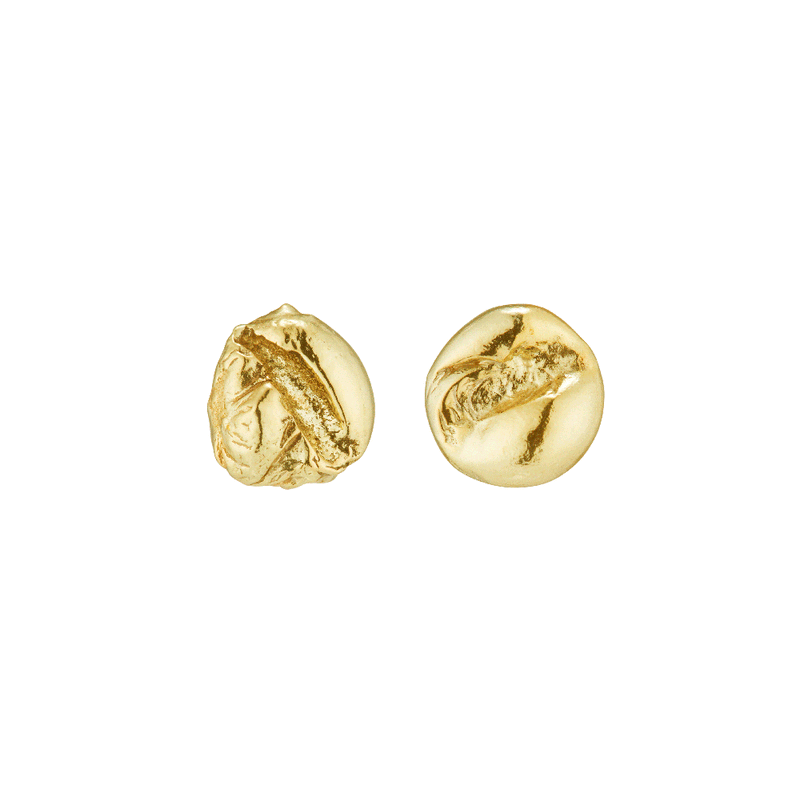 LI Gold Nugget Stud Earrings - All Sizes