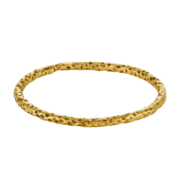XVII 1mm Textured Gold Wedding Band