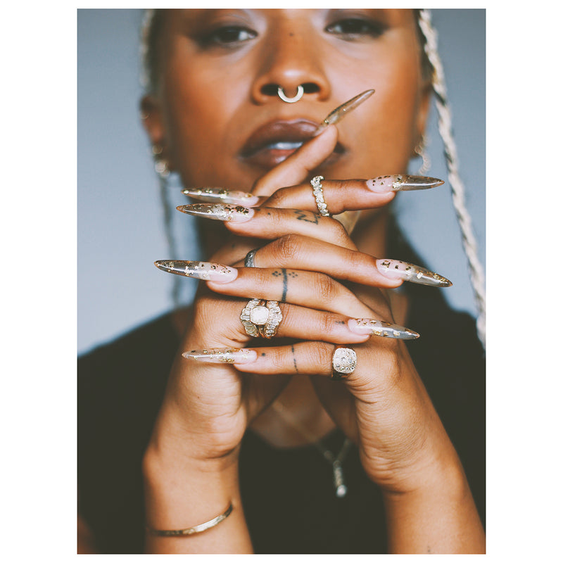 LX Marquise Diamond V Shape Scatter Ring